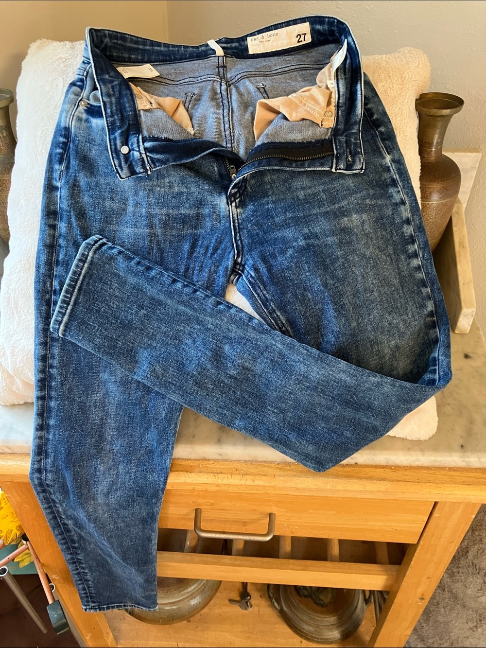 rag & bone Light Blue Denim Jeans